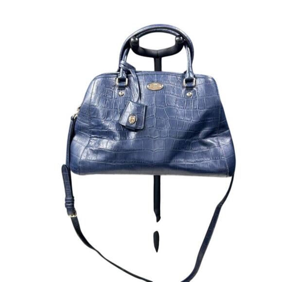 Coach Dark Blue Satchel Purse‎